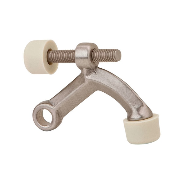 Ives 0.6 in. W X 3 in. L Aluminum Satin Nickel Hinge Pin Door Stop Mounts to wall 1/4 in. 70A15 - main